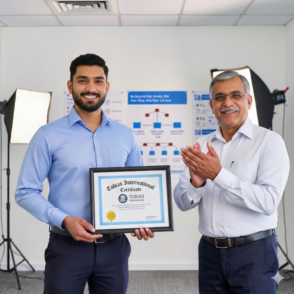 engineer receiving diploma